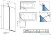 Radaway Torrenta PND II parawan nawannowy 120 lewy przejrzyste 12011203-101L
